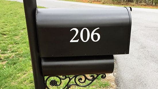 Custom Vinyl Mailbox Numbers Custom Vinyl Mailbox Numbers