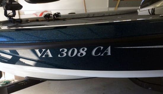 Custom Vinyl Boat Registration Numbers Custom Vinyl Boat Registration Numbers