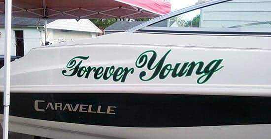Custom Vinyl Boat Name Custom Vinyl Boat Name