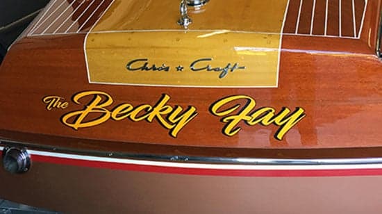 Custom Vinyl Boat Name Custom Vinyl Boat Name