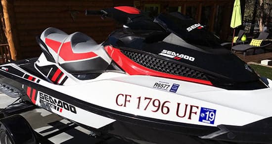 Custom Vinyl Jet Ski Registration Lettering Custom Vinyl Jet Ski Registration Lettering