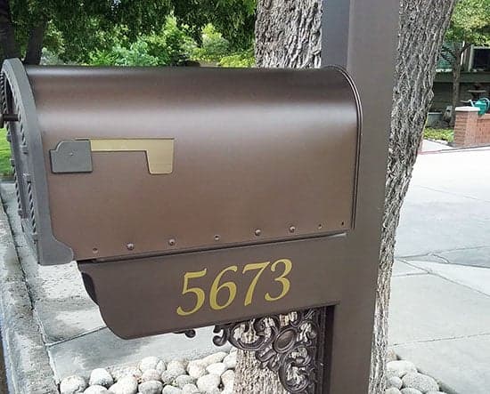 Custom Vinyl Mailbox Numbers