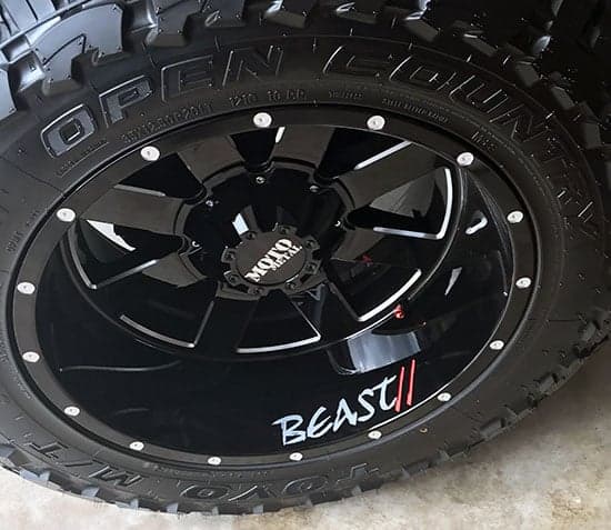 Custom Vinyl Design For Vehicle Rim