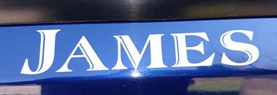 Lettering for a truck Lettering for a truck