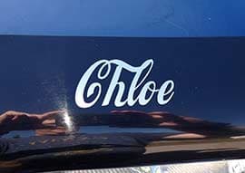 Lettering for a truck Lettering for a truck