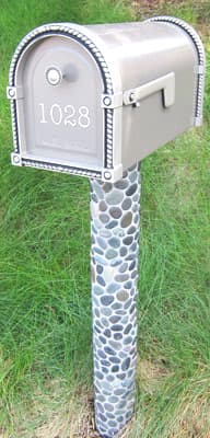 Vinyl numbers on a mailbox Vinyl numbers on a mailbox