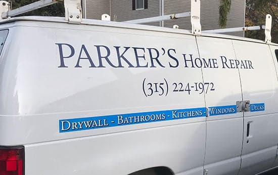 Custom Vinyl Lettering For Work Van