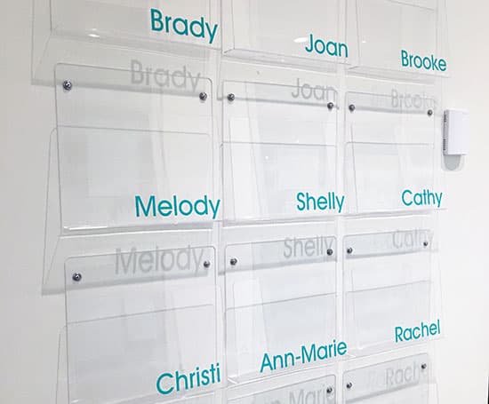 Custom Vinyl Names For Office Mailboxes
