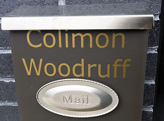 Cusotm Vinyl Lettering For Mailbox