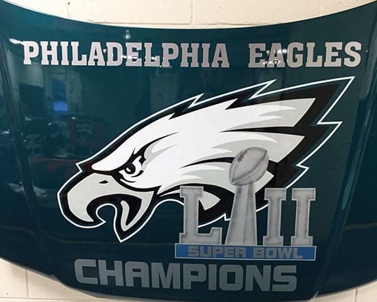 Custom Vinyl Logo For Vehicle Hood