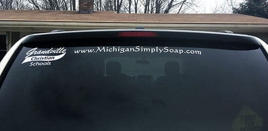 Custom Vinyl Lettering For Vehicle Window