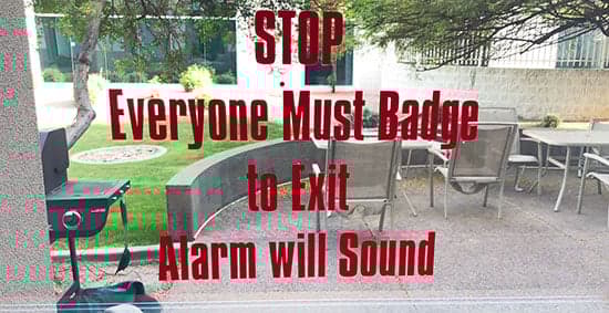 Custom Vinyl Lettering For Exit Door Window
