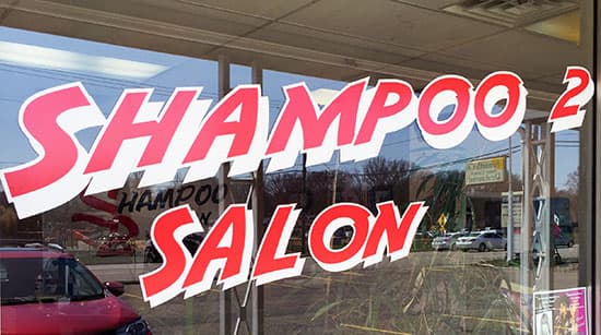 Custom Vinyl Storefront Window Lettering