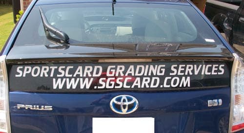 Lettering on a Vehicle