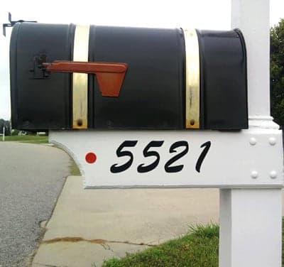 Vinyl Mailbox Numbers