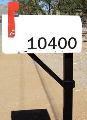 Vinyl Mailbox Numbers