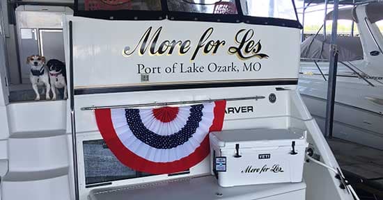 Boat name lettering Boat name lettering