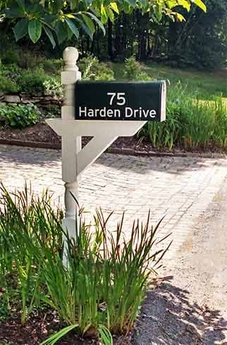 White Mailbox Lettering