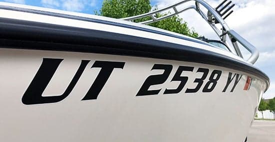 Custom Vinyl Lettering For Boat Registration Custom Vinyl Lettering For Boat Registration