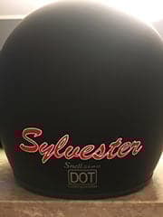 Helmet lettering Helmet lettering