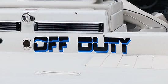Custom Vinyl Boat Name Custom Vinyl Boat Name