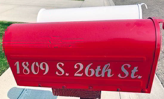 Custom Vinyl Lettering For Mailbox Custom Vinyl Lettering For Mailbox