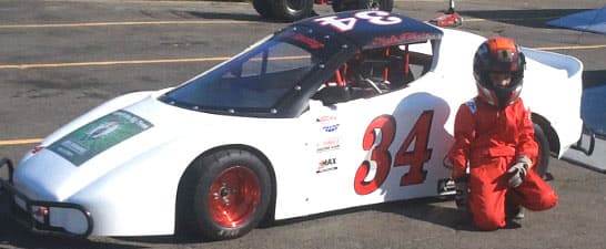 Custom Lettering on a Childs Race Car