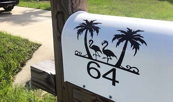 Custom Vinyl Mailbox Decals Custom Vinyl Mailbox Decals