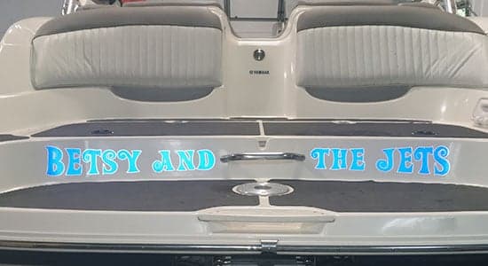 Custom Vinyl Boat Lettering Custom Vinyl Boat Lettering