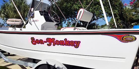 Custom Vinyl Lettering for Boat Name Custom Vinyl Lettering for Boat Name