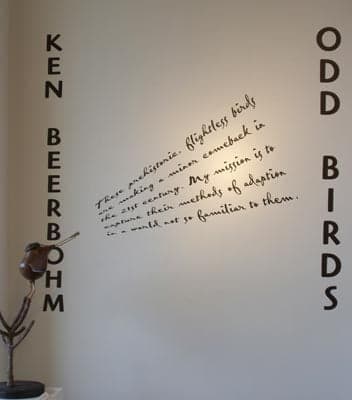 Custom vinyl lettering on a wall Custom vinyl lettering on a wall