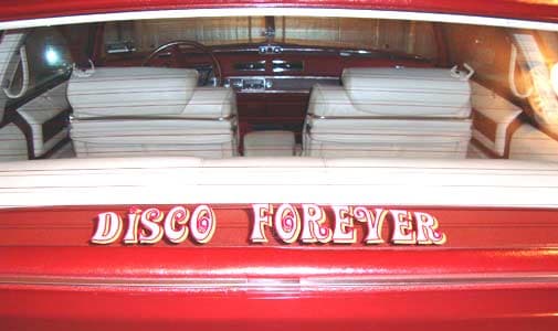 Custom lettering on a vehicle window