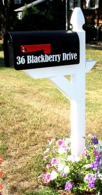 Vinyl mailbox lettering and numbers Vinyl mailbox lettering and numbers