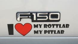 Custom truck lettering