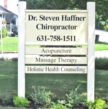 Custom lettering on a sign