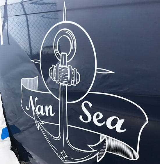 Custom Vinyl Boat Decal Custom Vinyl Boat Decal