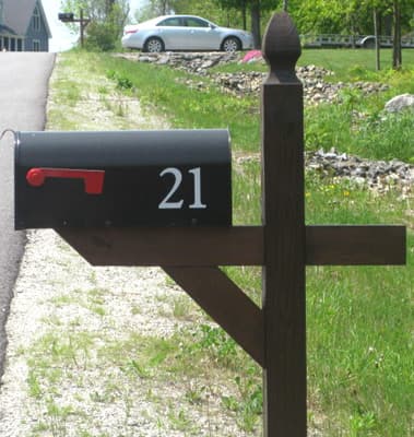 Vinyl mailbox numbers