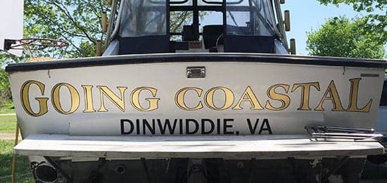 Custom Vinyl Boat Name Custom Vinyl Boat Name