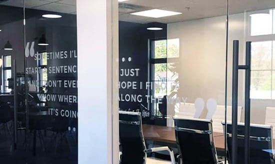 Custom Vinyl Etched Glass Lettering Custom Vinyl Etched Glass Lettering