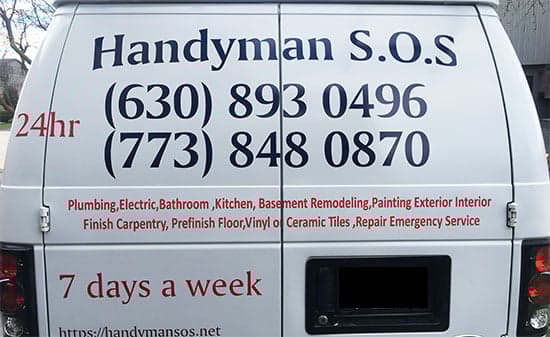 Custom Vinyl Lettering For Company Van