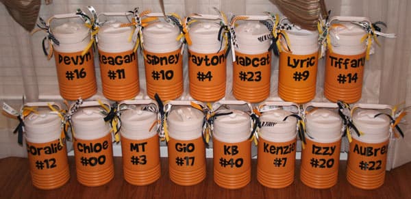 Custom lettering on water bottles Custom lettering on water bottles