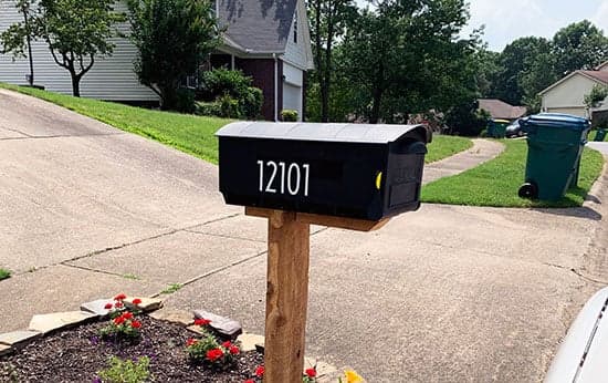 Custom Vinyl Numbers For Mailbox