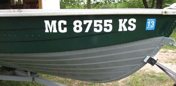 Custom boat lettering Custom boat lettering