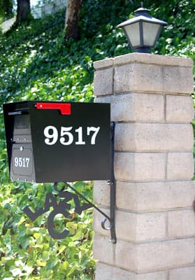Vinyl mailbox numbers Vinyl mailbox numbers
