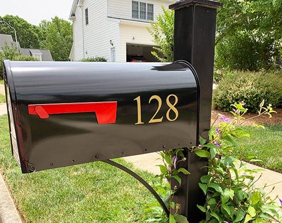 Custom Vinyl Mailbox Numbers Custom Vinyl Mailbox Numbers