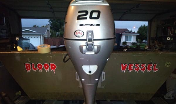 Boat name in vinyl