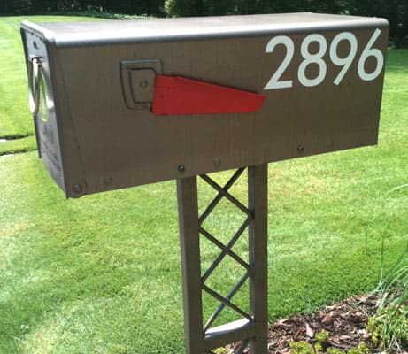 Vinyl mailbox numbers Vinyl mailbox numbers