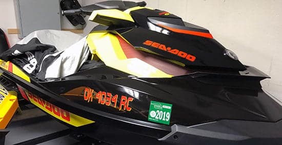 Custom Vinyl JetSki Registration Numbers Custom Vinyl JetSki Registration Numbers