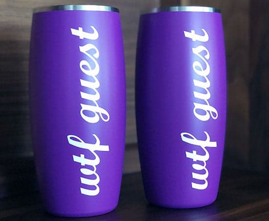 Custom Vinyl Lettering For Cups