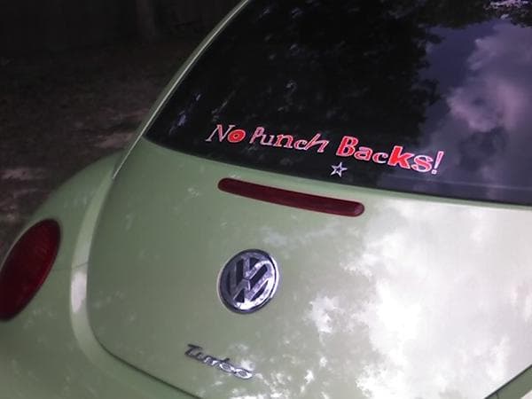 Lettering to personalize a car Lettering to personalize a car